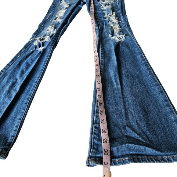 American Eagle Women's Boho Artist Distressed Jean's size 2 - Picture 12 of 12